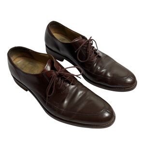 Cole haan brown leather lace up oxford dress shoes